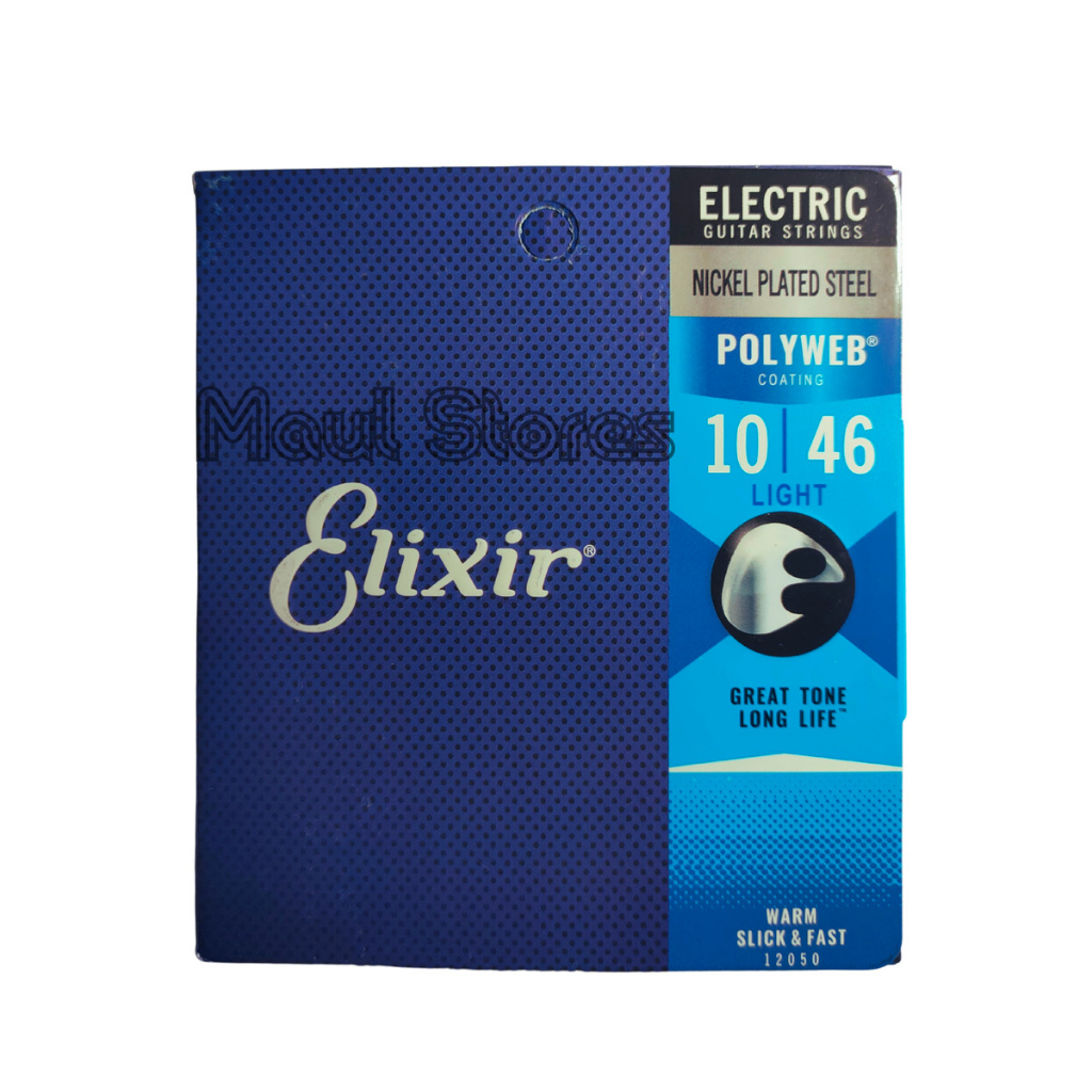 Original Senar Gitar Elixir Elektrik Anti Karat Coating Import Nanoweb Polyweb Optiweb 0,9 0,10  Set