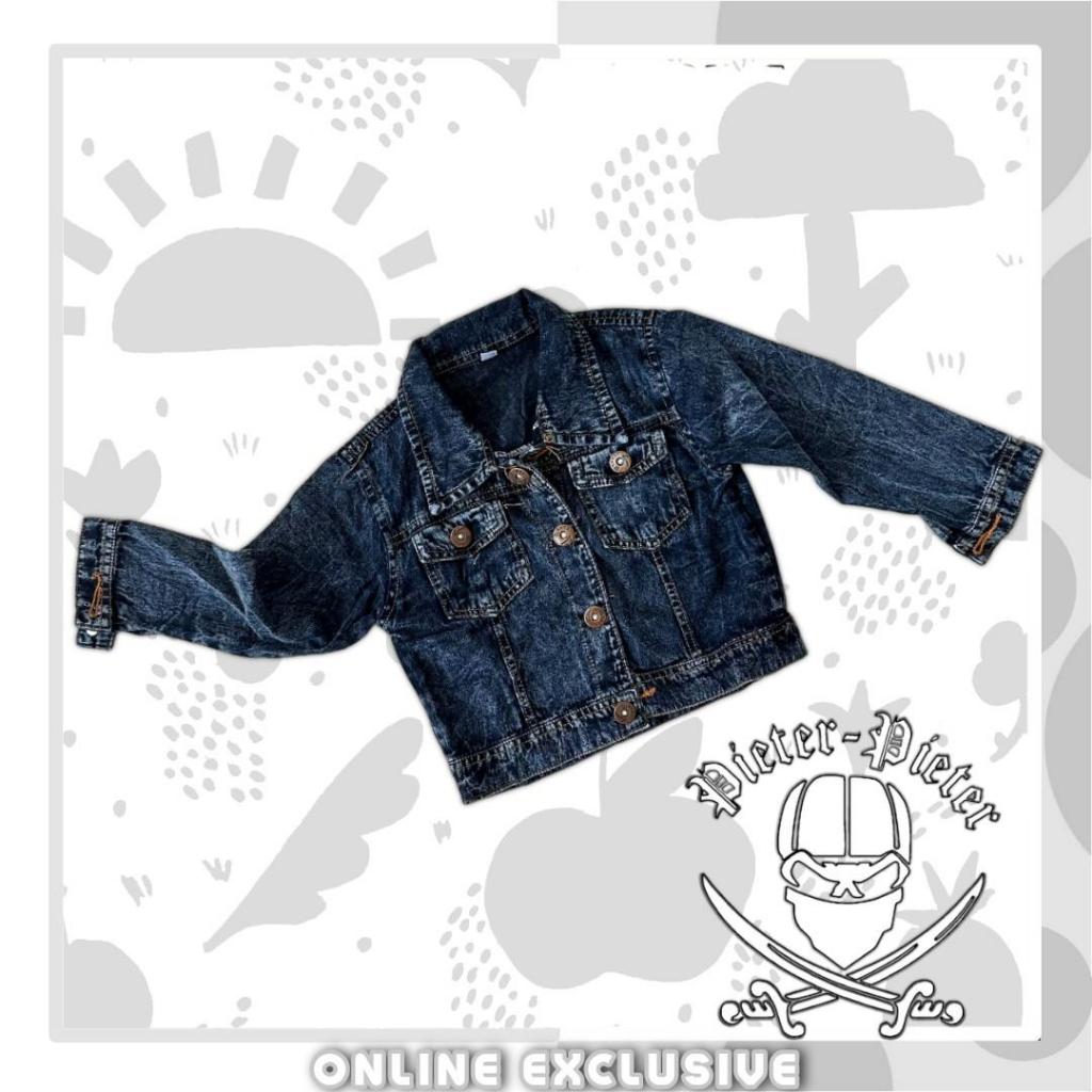 Jaket Jeans Anak Unisex Bisa cowok bisa Cewek Usia 1-10 tahun