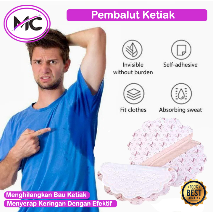 Bantalan Ketiak Penyerap Keringat Pembalut Ketek Armpit Underarm Pads