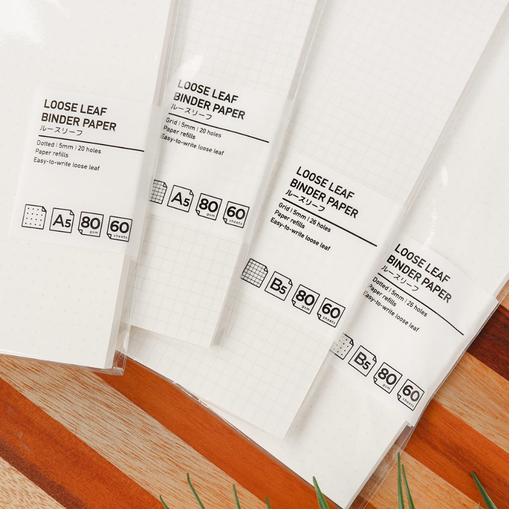 

A5 PANMOMO LOOSE LEAF BINDER PAPER | KERTAS ISI BINDER
