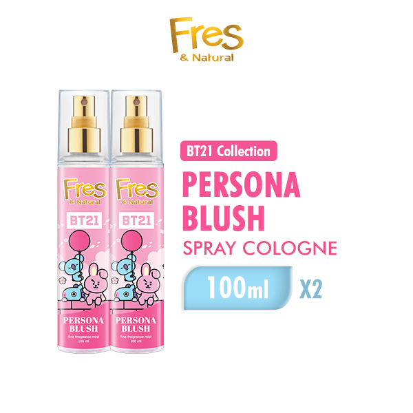 Fres & Natural Spray Cologne - Live To Love 100ml x2