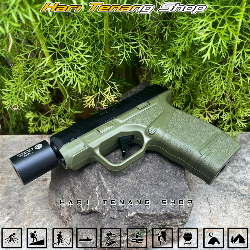 pistol korek hellcat/pistol mini/ pistol model peredam /korek unik