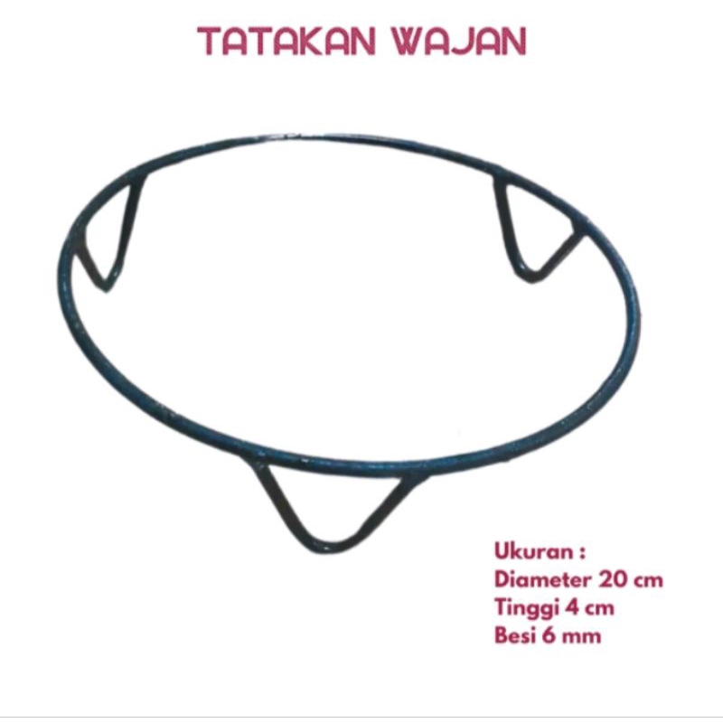 Tatakan Wajan Diameter 20cm Berbahan Besi kokoh