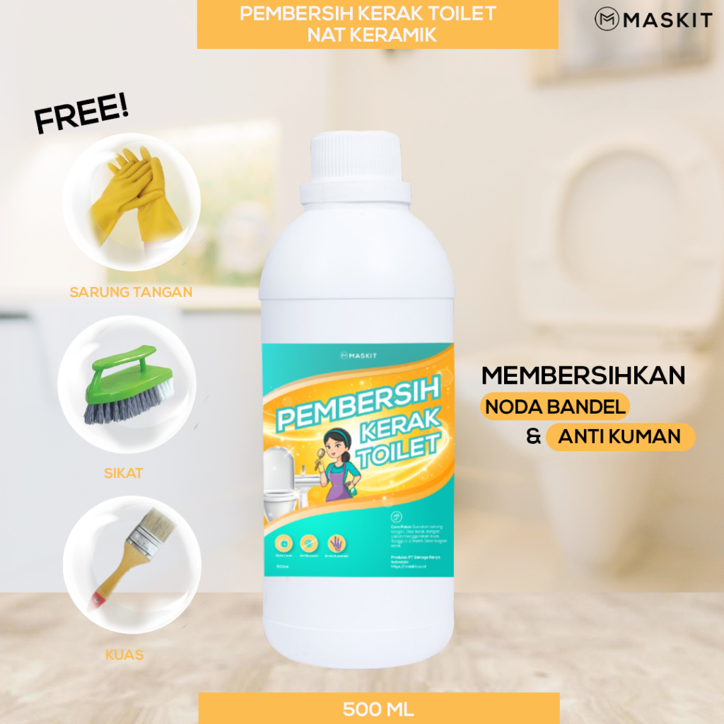 Maskit Pembersih Kerak Toilet Kamar Mandi Nat Keramik