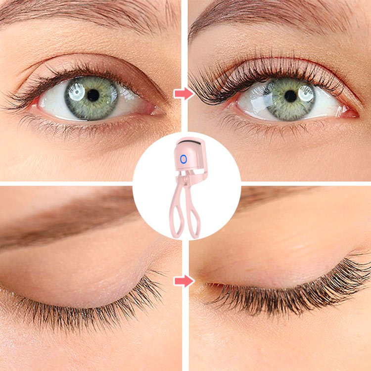 penjepit bulu mata elektrik Penjepit Bulu Mata Isi ulang USB Elektrik Eye Lash Perm Tahan Lama Bulu Mata Keriting Thermal Eyelash Curler Big Eye Curling Long-lasting Hold Penjepit Bulu Mata Elektrik  Tersedia 2 warna