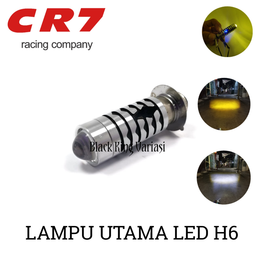 Lampu Utama Led H6 Laser Jauh Dekat Putih Kuning Plus Senja Lampu LED Motor H6 Laser 2 warna Bohlam LED AC DC Bebek Matic