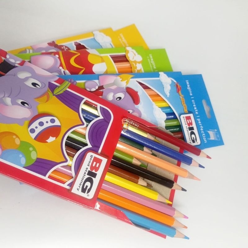 

Pensil alis warna/ Color pencil anak" 12 warna Ukuran pendek