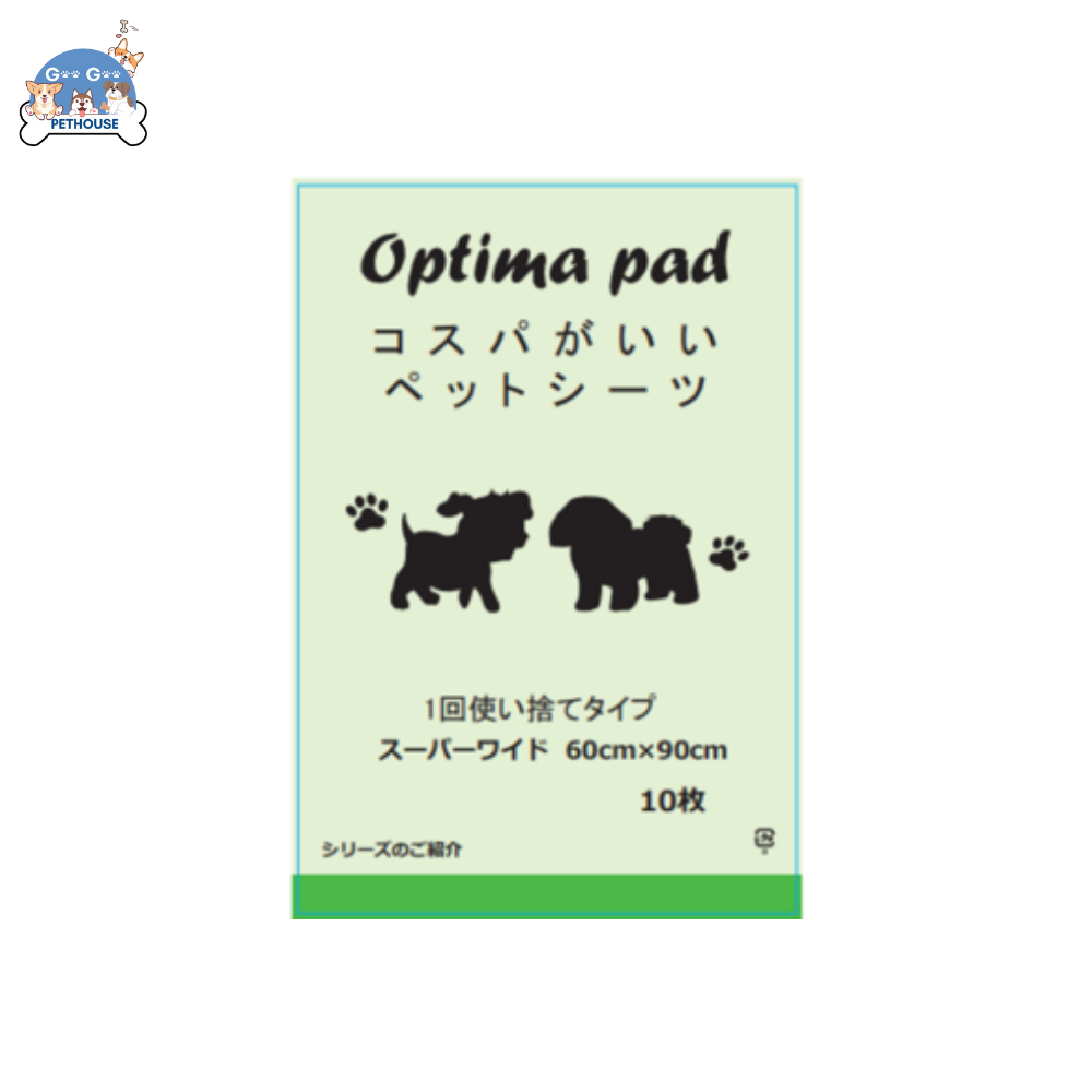 Underpad Training Pad Alas Pipis Anjing Kucing Kelinci Perlak Merek OPTIMA PAD Uk. 33cm x 45cm, Uk. 45cm x 60cm, Uk. 60cm x 90cm (DUS)