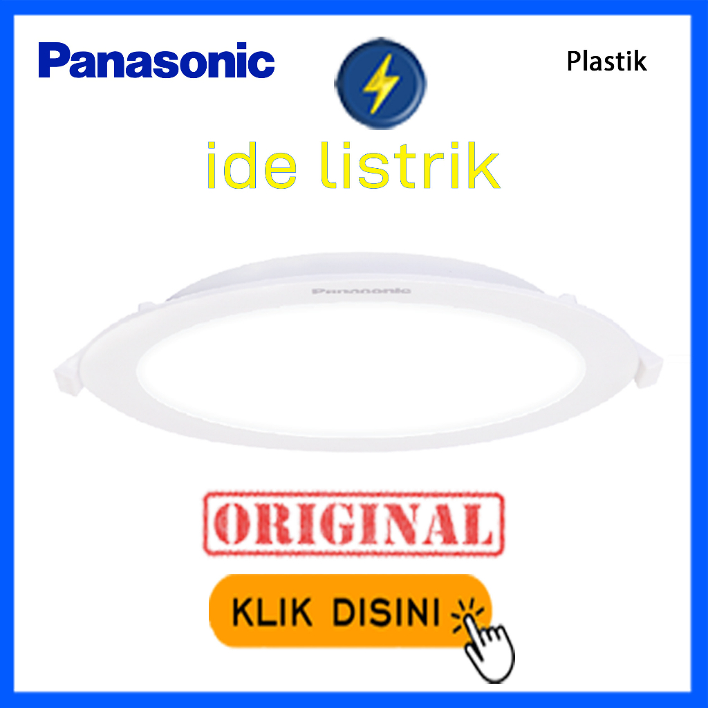 LED Downlight 3 warna/color 3000K/4000K/6500K Panasonic NEO CCT slim 9 watt NNP72276, 12watt NNP7347