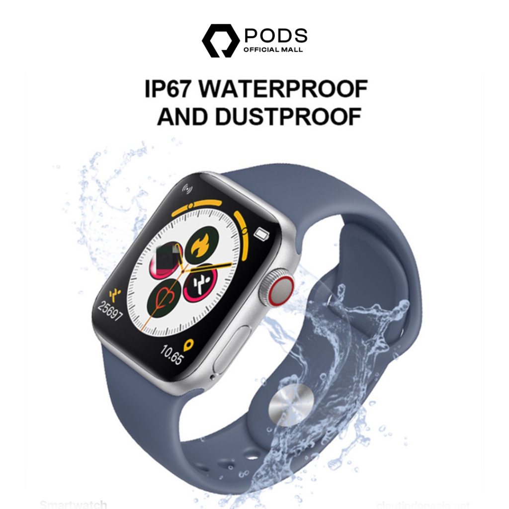 TheWatch Smartwatch Series 5 Jam Tangan Pintar Bluetooth Call Wireless Charging by PodsIndonesiaa