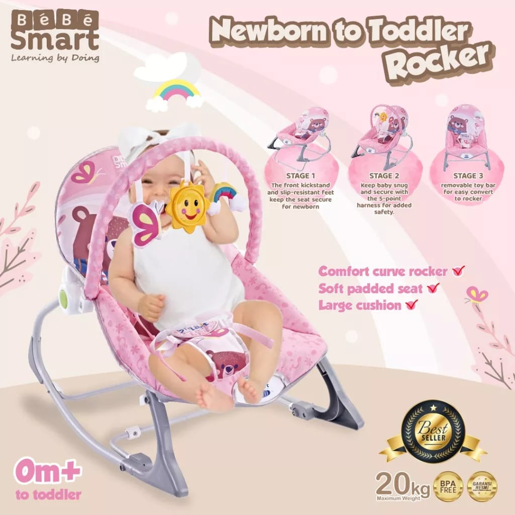 Bebe Smart Newborn to Toddler Bouncer - Bouncer Bayi / Ayunan Bayi