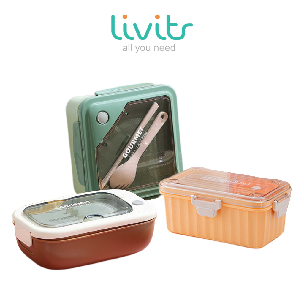 Kotak Bekal Set | Lunch Box | Bento Box | Kotak Bekal | Tempat Bekal | Kotak Makan Free Sendok BPA Free