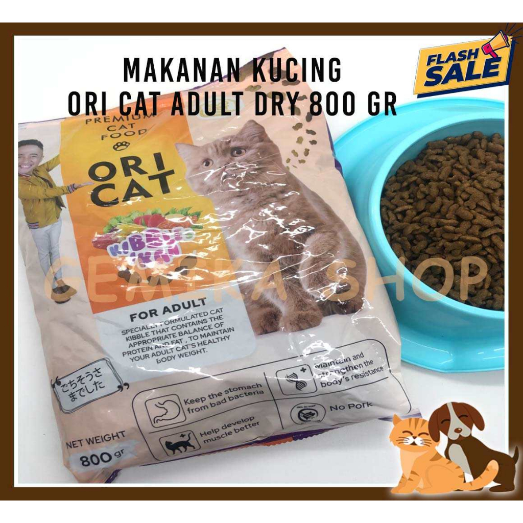 ORI CAT 800GR MAKANAN KUCING PREMIUM ORICAT / CAT FOOD