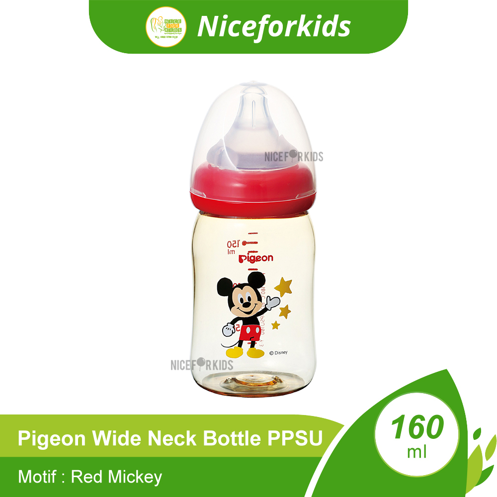 Pigeon Wide Neck Bottle PPSU 160ml / Wide Neck Bottle 240ml Botol Susu Bayi Wide Neck