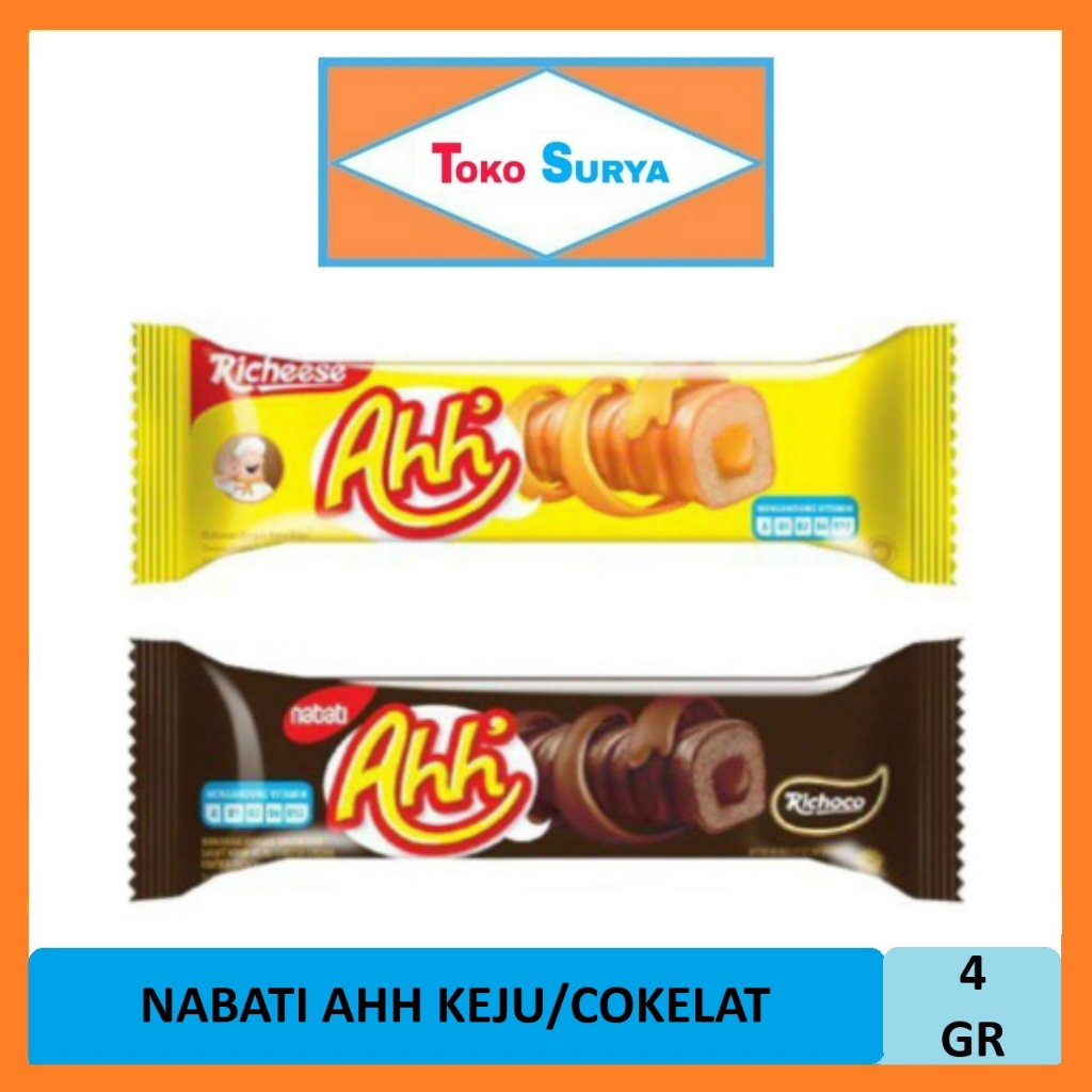 

Richeese Nabati Ahh Keju /Richoco Nabati Ahh Coklat Nabati 4 Gr