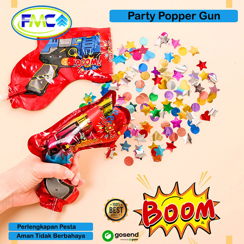 Popper Party Confetti Mini Piston Gun Kejutan Pesta Ulang Tahun Anak Dewasa Surpaise Murah