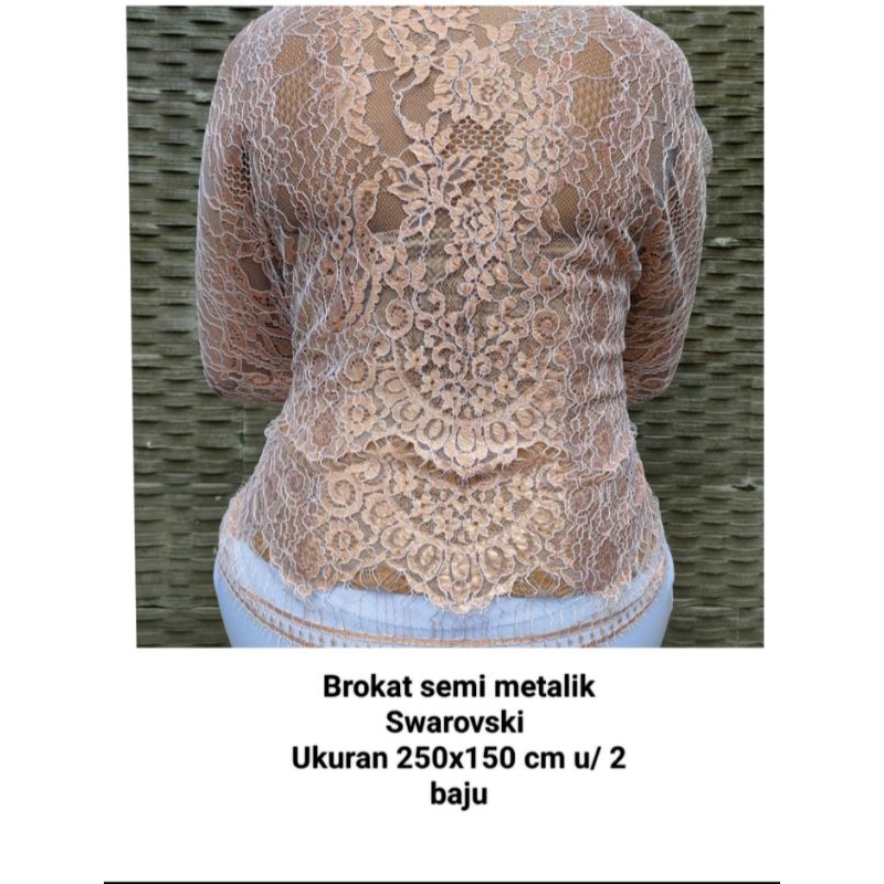 Kain Kebaya Brokat Semi Metalic 2 kebaya