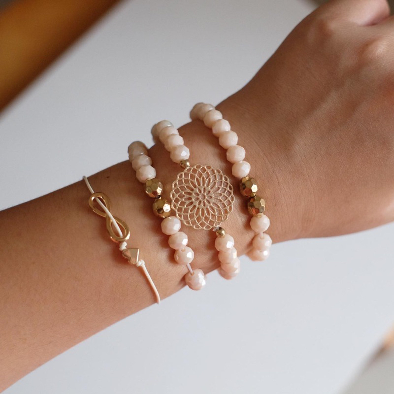 Ark.co - Nausica (Boho &amp; Pearl) Set Bracelet gelang tangan tumpuk