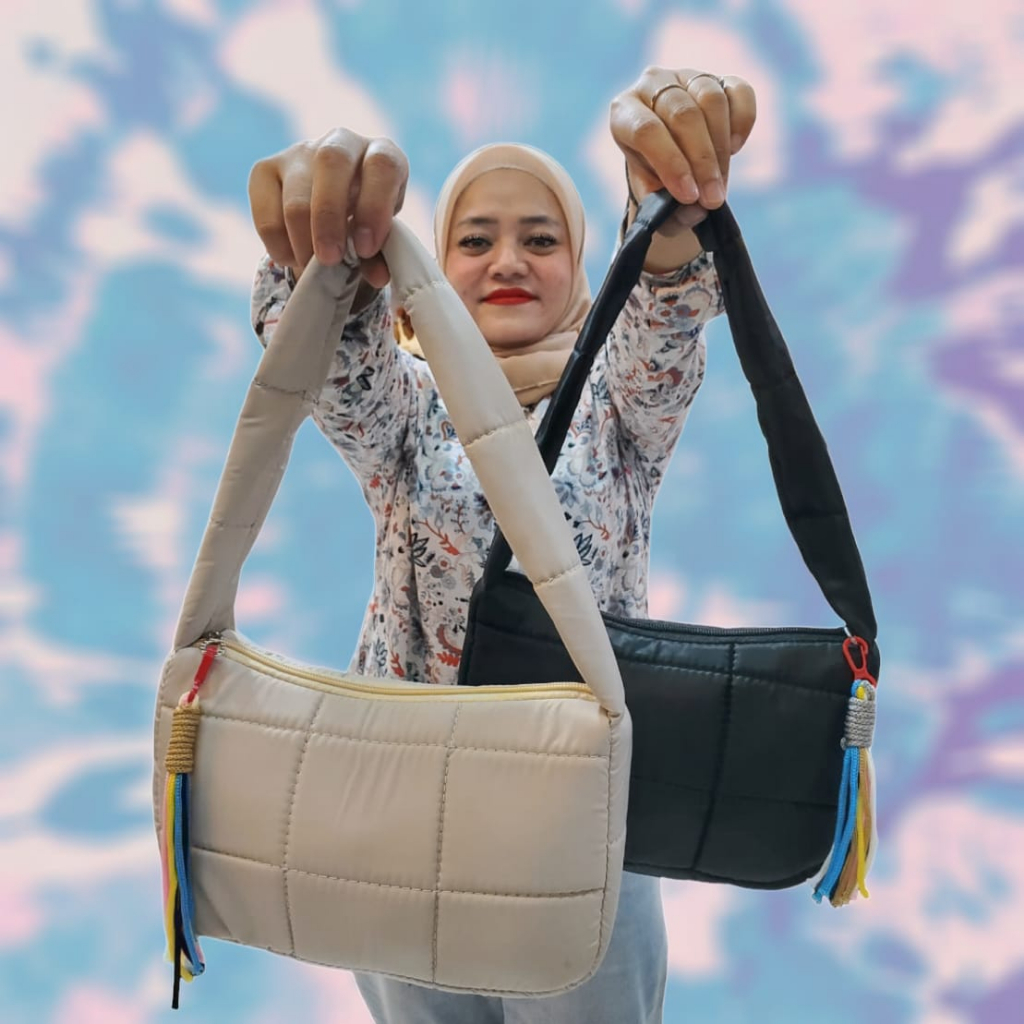 Tas Wanita Felicia Puffy Shoulder Bag Aeshtetic Bisa Handbag