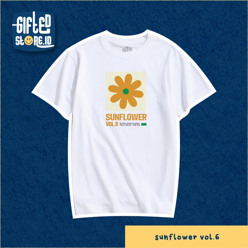 T-Shirt Sunflower Vol 6 | Giftedstore.id