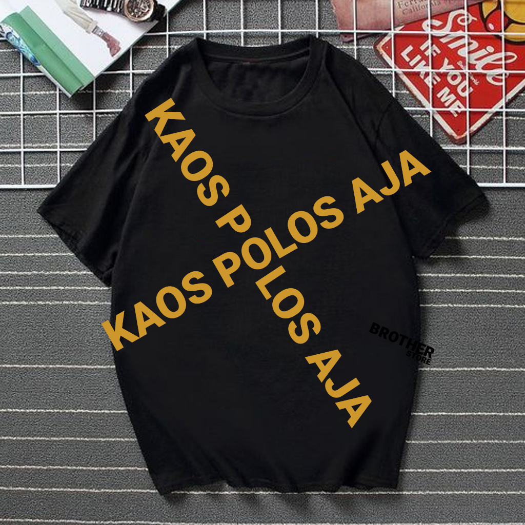 BROTHER STORE - Kaos Distro Pria - KAOS COWOK CEWEK - Kaos Kata Kata - Articel Sadarilah Kamu Premium