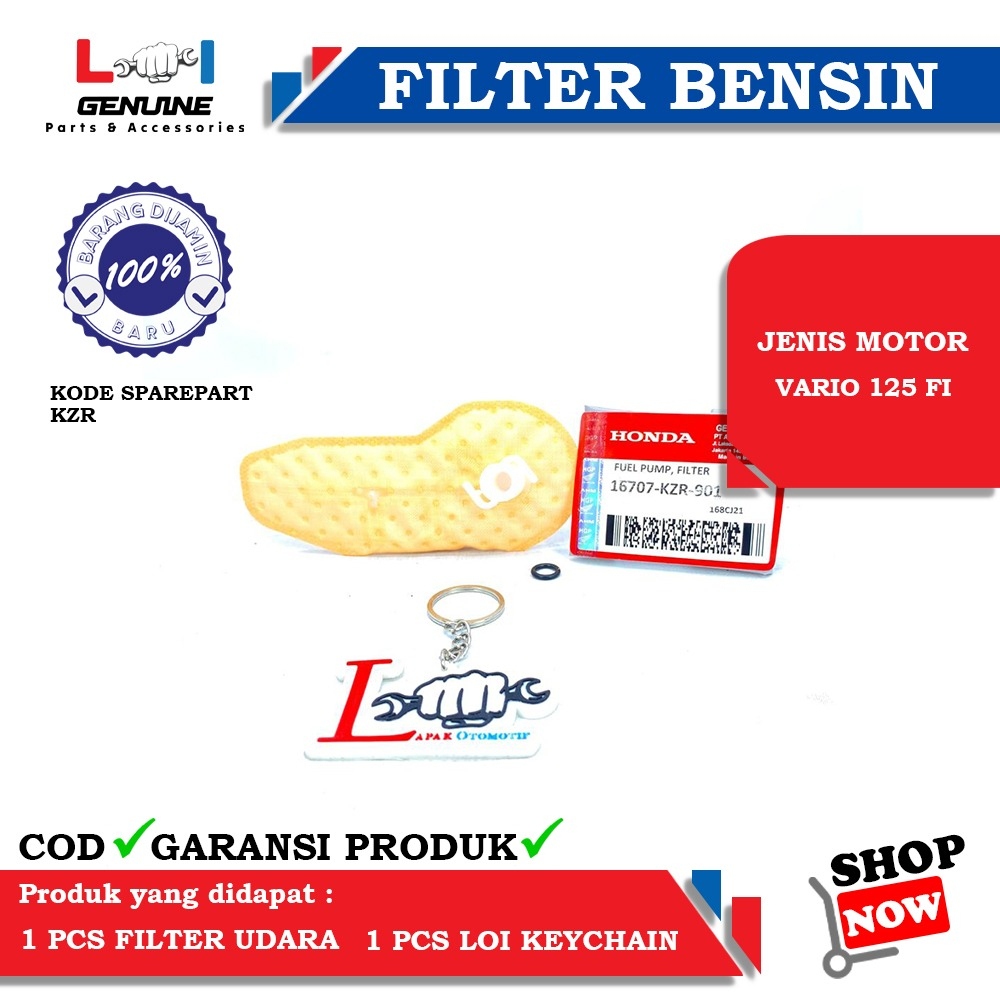 -LOI- FILTER BENSIN / PAMPERS BENSIN VARIO 125 FI INJEKSI KZR