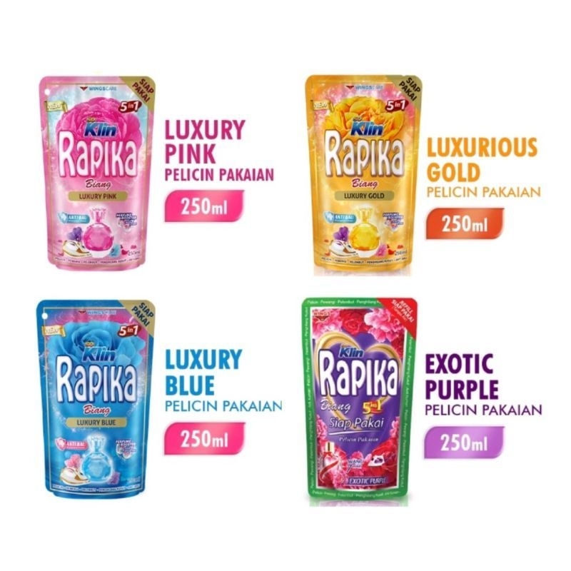 so Klin Rapika pelicin pakaian pouch 250 ml