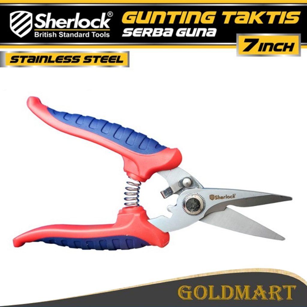 Gunting Taktis Serba Guna 7 inch Original Sherlock Gunting Dahan Ranting