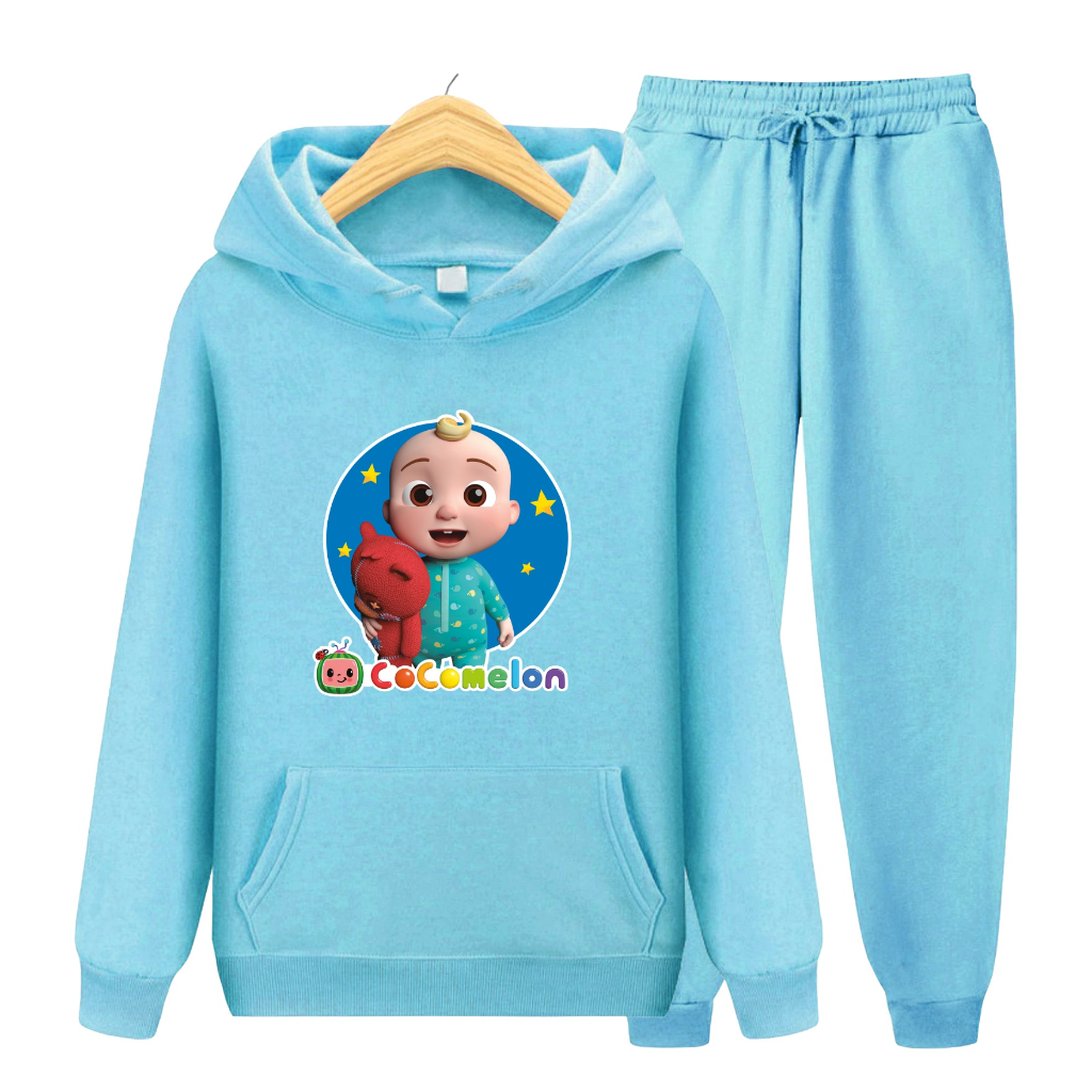 FenishaStore Setelan Sweater Hoodie Anak COCOMELON Usia 4-13+Tahun Bisa Bayar Ditempat COD