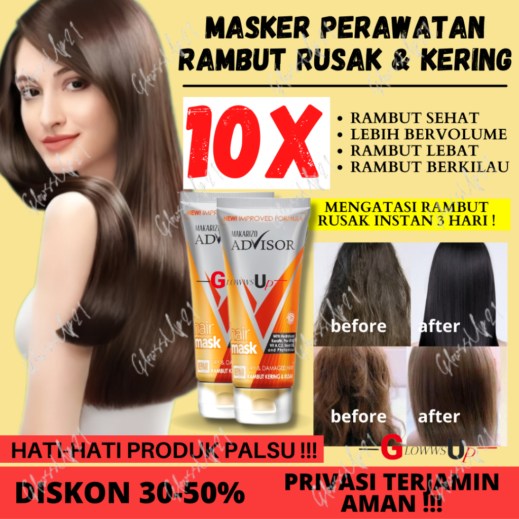 MAKARIZO ADVISOR HAIR MASK 45ML - MASKER RAMBUT MAKARIZO TUBE 45ML