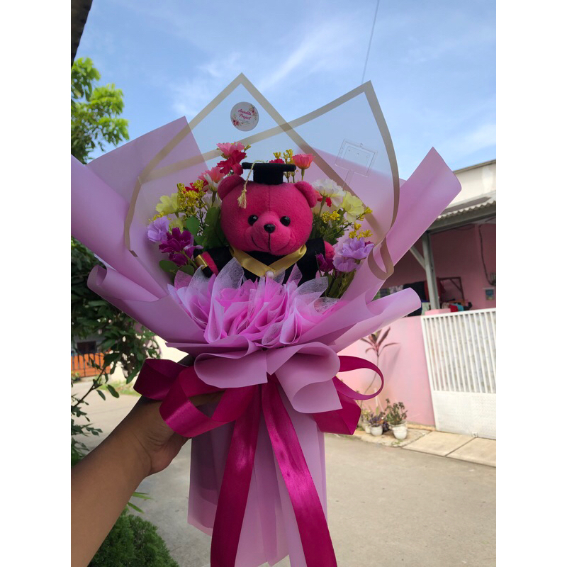 buket wisuda/Boneka wisuda free card ucapan