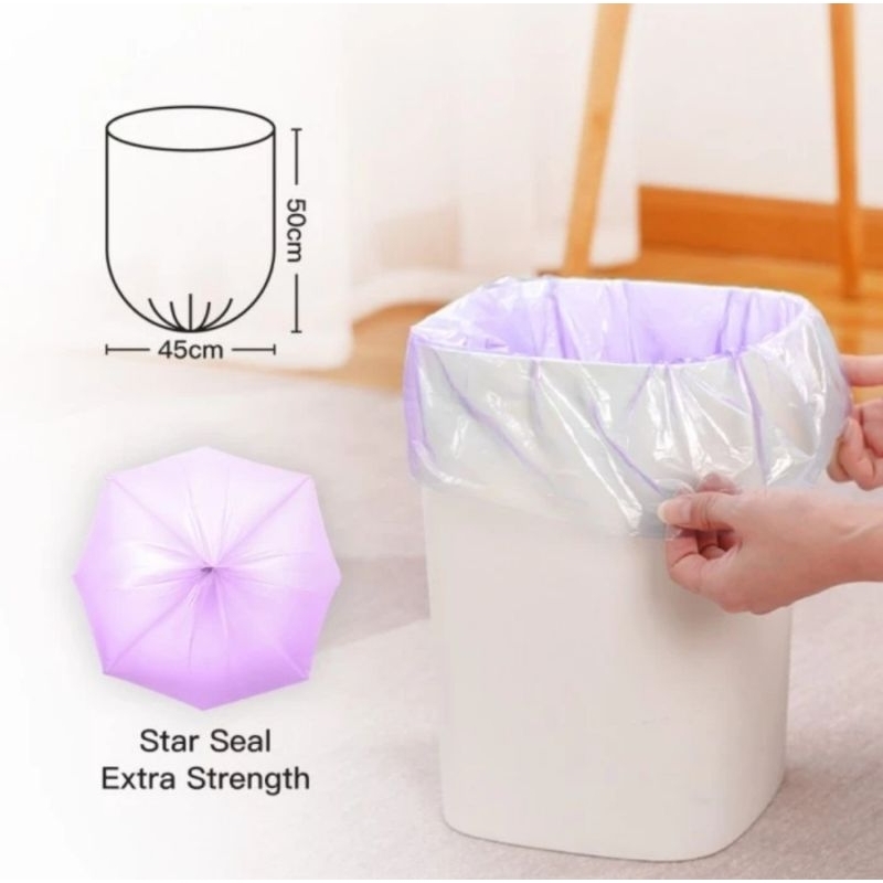 Bagus Kantong Sampah Plastik 45x50 cm isi 24 pcs Lavender