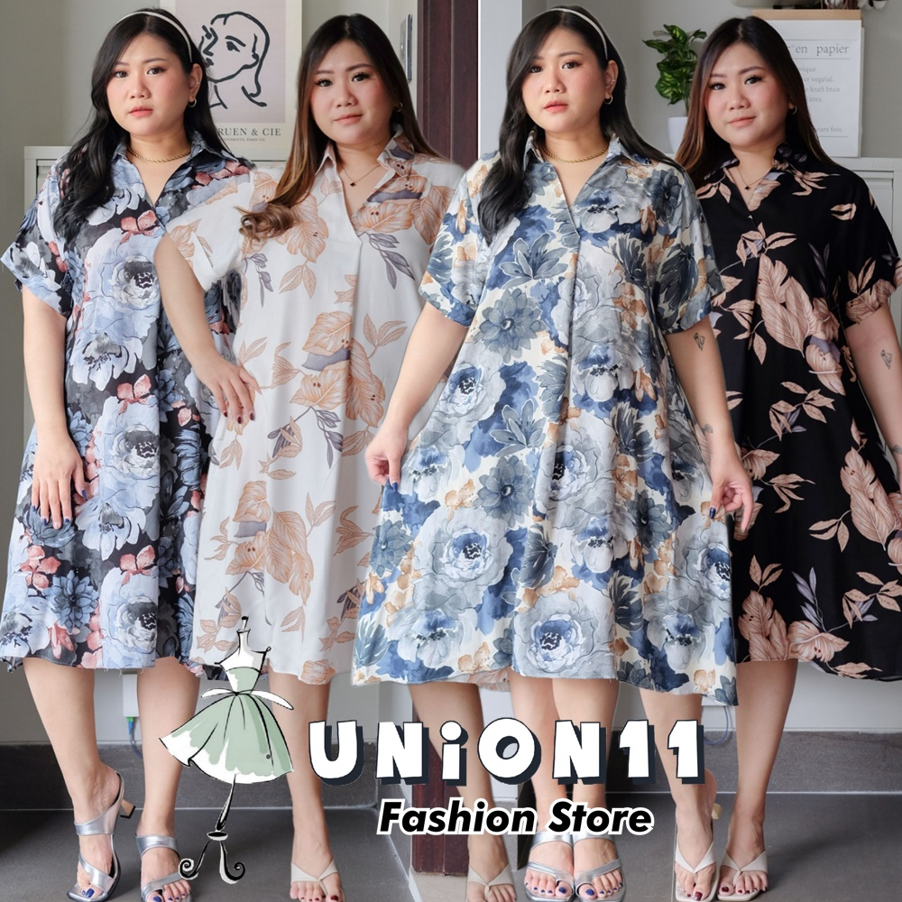 UNION11 - DRESS JUMBO WANITA LD 126 / BAJU JUMBO WANITA / BAJU KERJA WANITA BIGSIZE / DRESS JUMBO WANITA / DRESS JUMBO XXXL WANITA CHIKITA