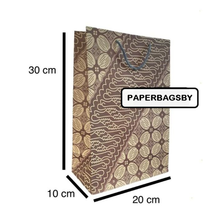 

Paperbag R6 Panjang Batik P20xL10xT30 / Tas kertas / belanja / shoping / Tas Souvenir dan Kue