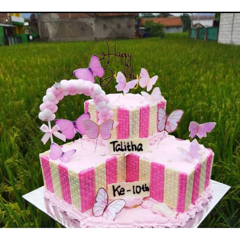 

cake ultah tingkat sudut