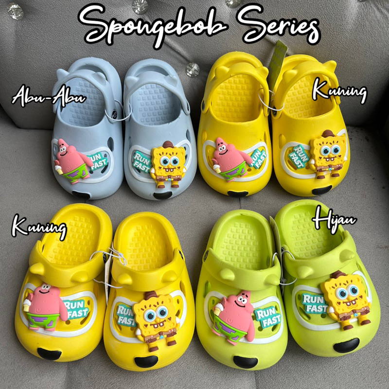 SANDAL BAIM IMPORT SPONGEBOB ANAK JELLY