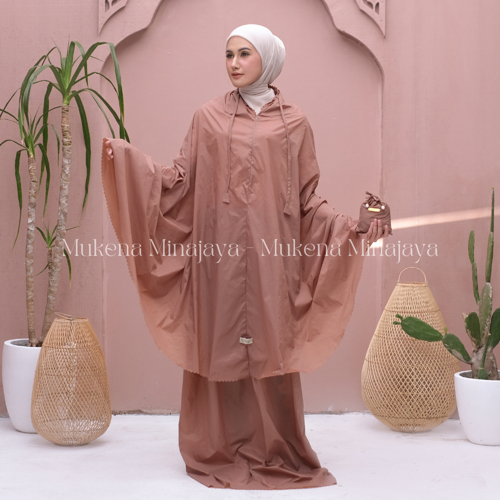 MINAJAYA - Free Sajadah Mukena Lasercut 3IN1 Mini Parasut Korea Premium  Mukena Travel Ainun