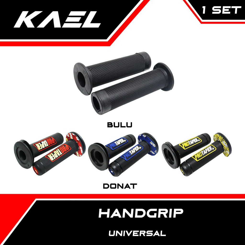 Handgrip Bulu Donat Universal Untuk Semua Jenis Motor Handle Hand Grip Fat pad Assy Handfat Handpad Handlegrip Variasi Hitam Biru Kuning Merah Merk Protaper