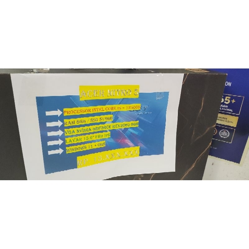 ACER NITRO 5 i5 12500H 8GB SSD 512GB RTX3060 6GB