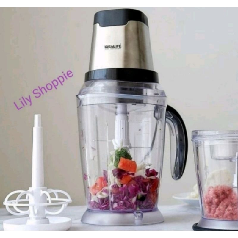 Chopper Blender Penggiling Daging 3mata Pisau Idealife IL219S