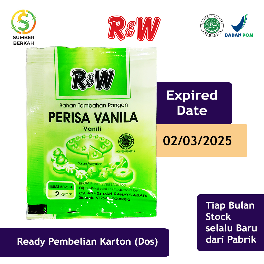 Vanili Bubuk Perisa Vanila Rajawali R&amp;W RW 2 g