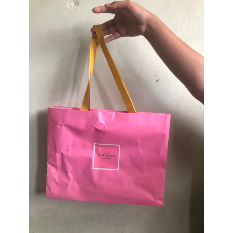 

preloved paper kate spade besar pink