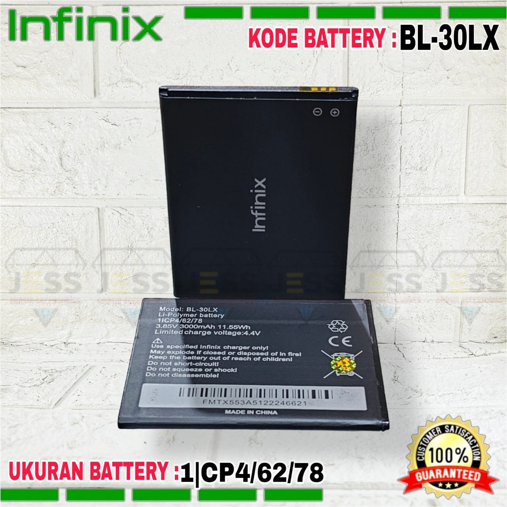 Baterai Battery Original ERRLY BL-30LX BL30LX For Type INFINIX Hot 3 , Hot 3 Max X553 , Hot 3 Lite X554