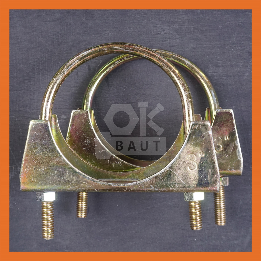 Klem Knalpot 3" / Klem U / Klem pipa