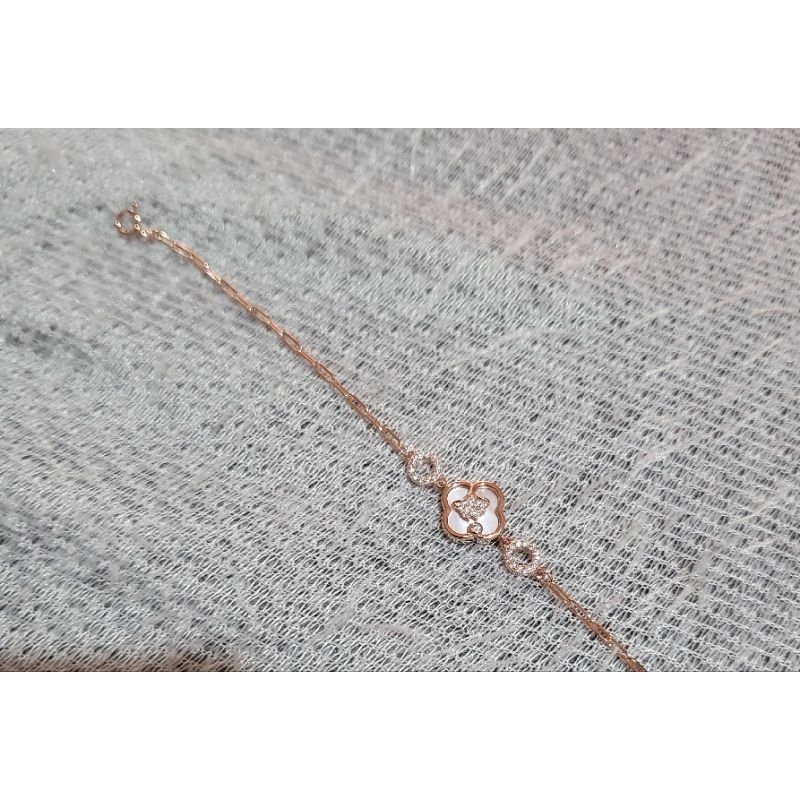 Essen rong Gelang Perak Empat Daun Semanggi gelang tangan murah/accecories/gelang silver/acc