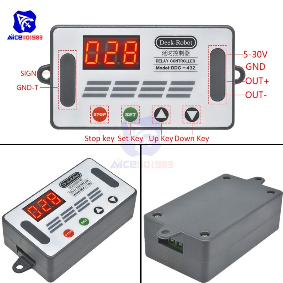 Timer Delay Relay Switch Digital Data Save Delay Controller DDC-432