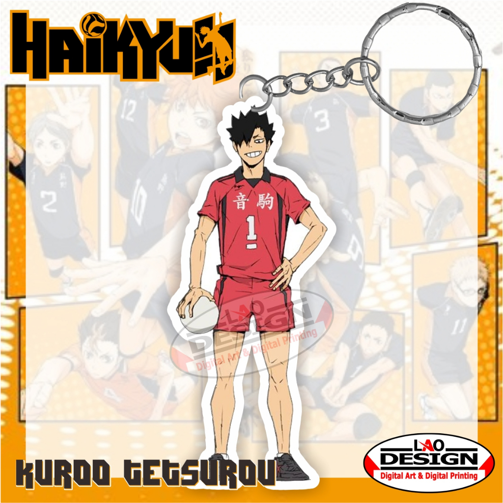Gantungan Kunci KUROO TETSUROU Haikyuu - Gantungan Kunci Anime Haikyuu - Gantungan Kunci Akrilik - G