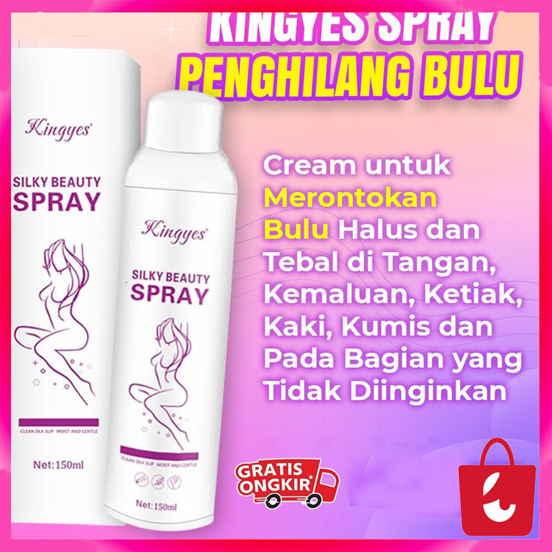 [100% Asli] Kingyes Hair Removal Spray Perontok Bulu Menghilangkan Bulu Ketiak Kemaluan Kaki dan Tangan Permanen