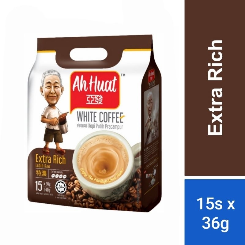 

AH HUAT Extra Rich White Coffee Malaysia (36g x 15 sachet)