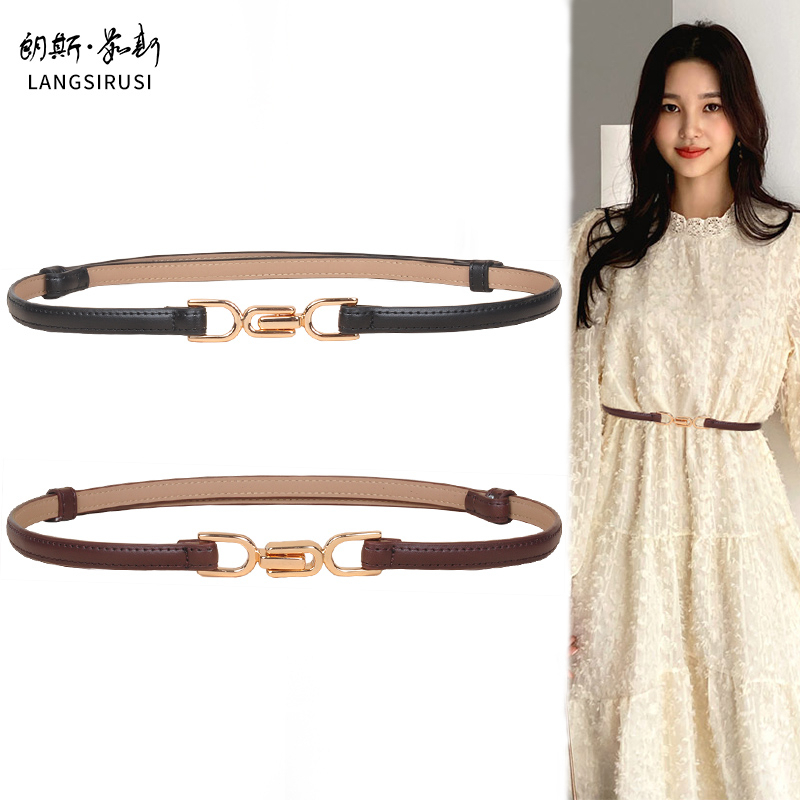 Ikat Pinggang Kulit Import  Premium Pu Belt Wanita Untuk Dress Skinny Slim Gesper Sabuk Wanita Fashion Berkah Aksesoris